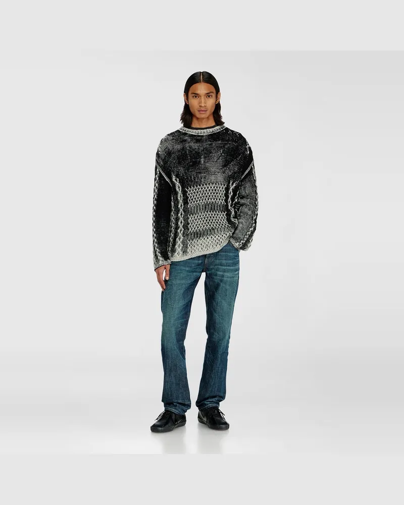 Diesel Treated cable-knit Pullover - Strickwaren - Herren - Bunt Bunt