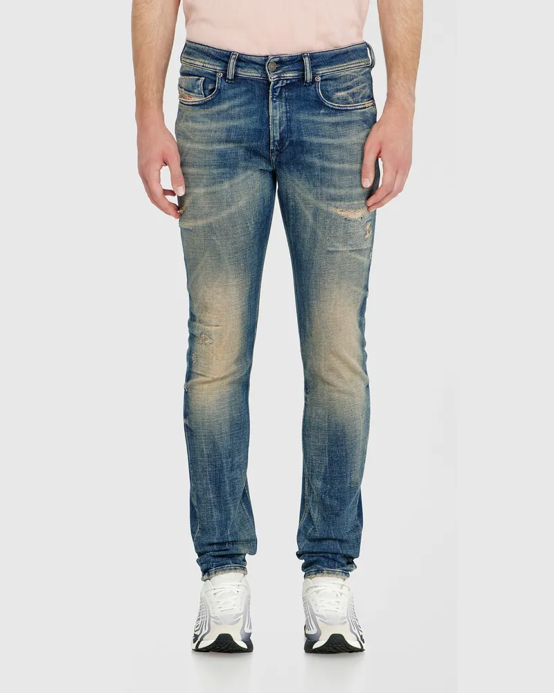 Diesel Skinny Jeans Low Waist 1979 Sleenker,, Reißverschluss Blau