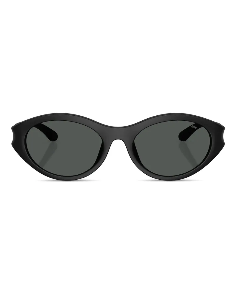 Diesel Ovaler Modell Brille - Sonnenbrille - Unisex - Schwarz Schwarz