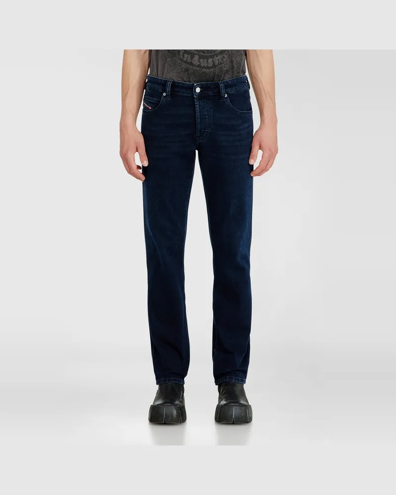 Diesel Slim Jeans Regular Waist 1993 D-Vyl, Dunkelblau, Knopfverschluss Blau