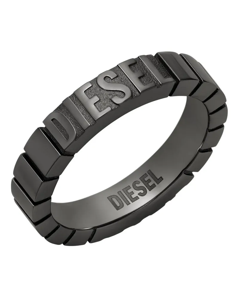 Diesel Edelstahlband Ring - Ringe - Unisex - Schwarz Schwarz