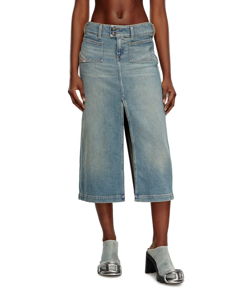 Diesel Midi-Rock aus Denim - Röcke - Damen - Blau Blau
