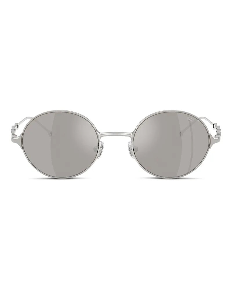 Diesel Runde Sonnenbrillen - Sonnenbrille - Unisex - Silber Silber