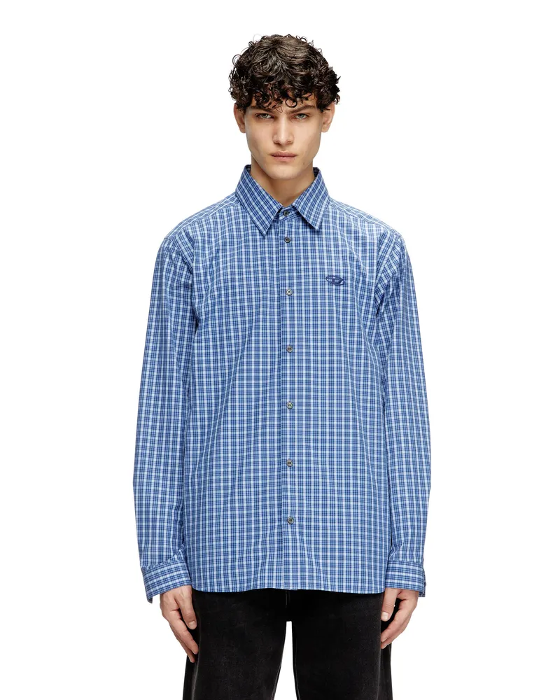 Diesel Karo-Shirt mit Oval D-Stickerei - Hemden - Herren - Bunt Bunt