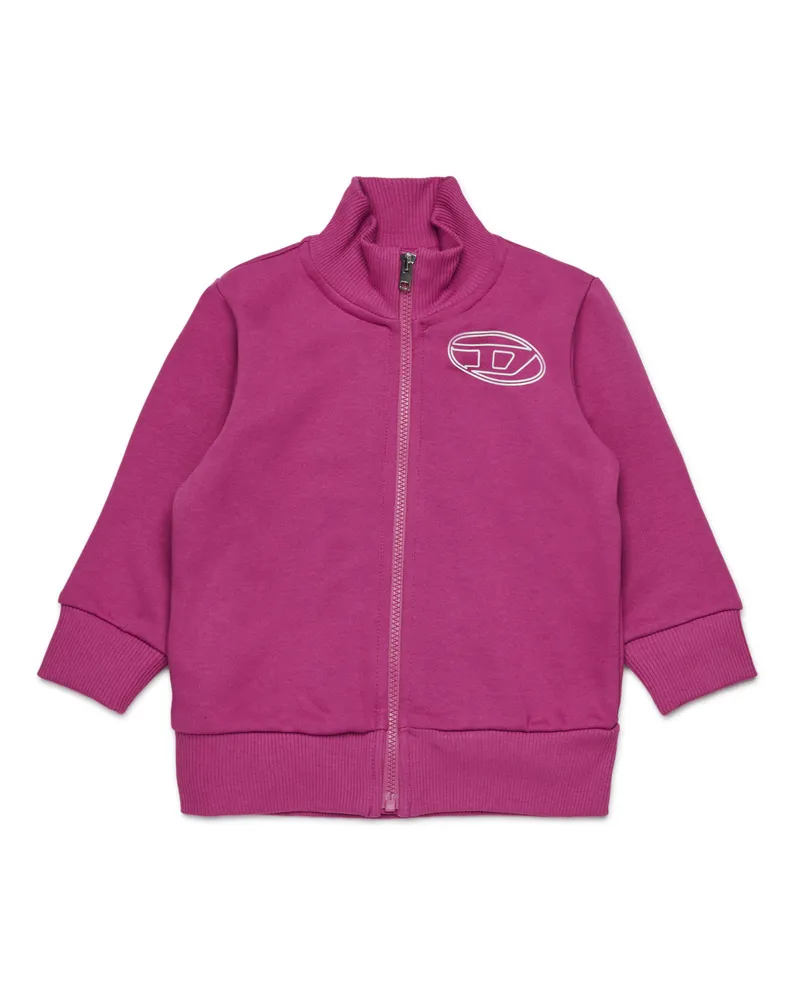 Diesel Baumwoll-Sweatshirt mit Reißverschluss - Sweatshirts - Unisex - Violett Violett