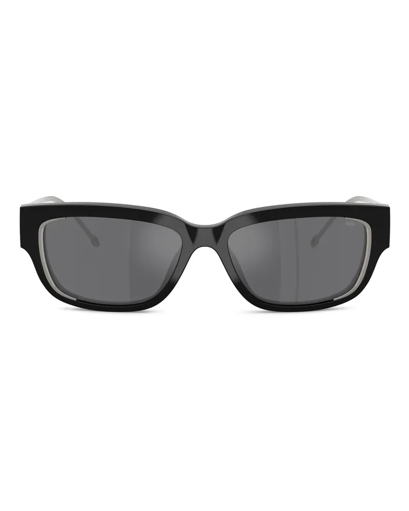 Diesel Rechteckiges Modell Brille - Sonnenbrille - Unisex - Grau Grau