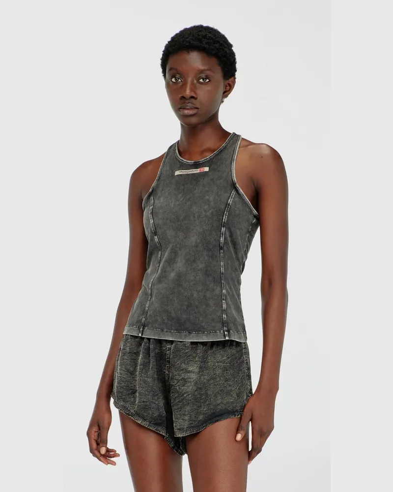 Diesel Tanktop aus Baumwolle - Oberteile - Damen - Grau Grau