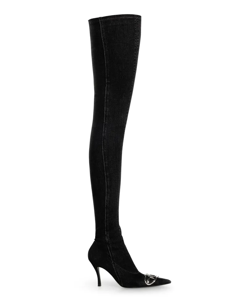 Diesel D-Venus-Overknee-Stiefel - Stiefel - Damen - Schwarz Schwarz