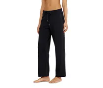 Aufgeraute Sweathose mit offenen Säumen - Hosen - Damen - Schwarz