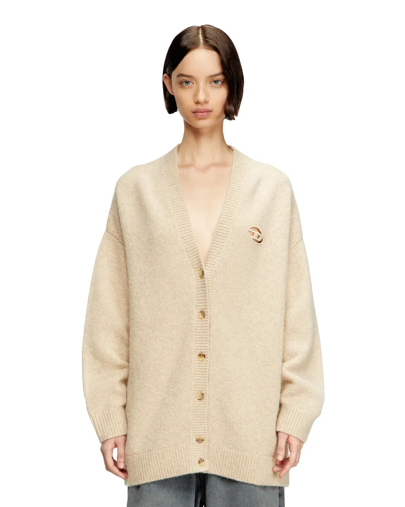 Diesel Cardigan aus Woll- und Alpakamischung - Strickwaren - Damen - Beige Beige