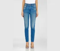 Skinny Jeans High Waist 1984 Slandy-High, Mittelblau, Reißverschluss