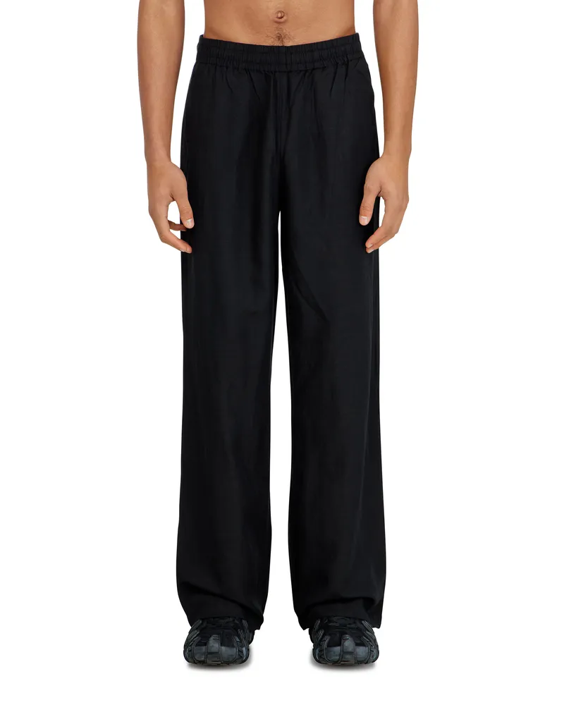 Diesel Hosen aus Leinenmischung - Hosen - Unisex - Schwarz Schwarz