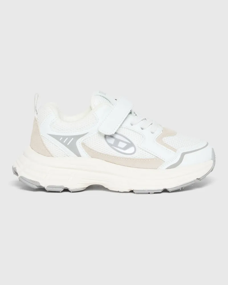 Diesel S-Runvinr- Sneakers aus Mesh und Stoff - Schuhe - Unisex - Weiss Weiss