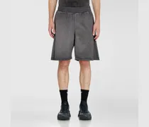 Sweatshorts mit Dévoré-Motiven - Kurze Hosen - Herren - Grau