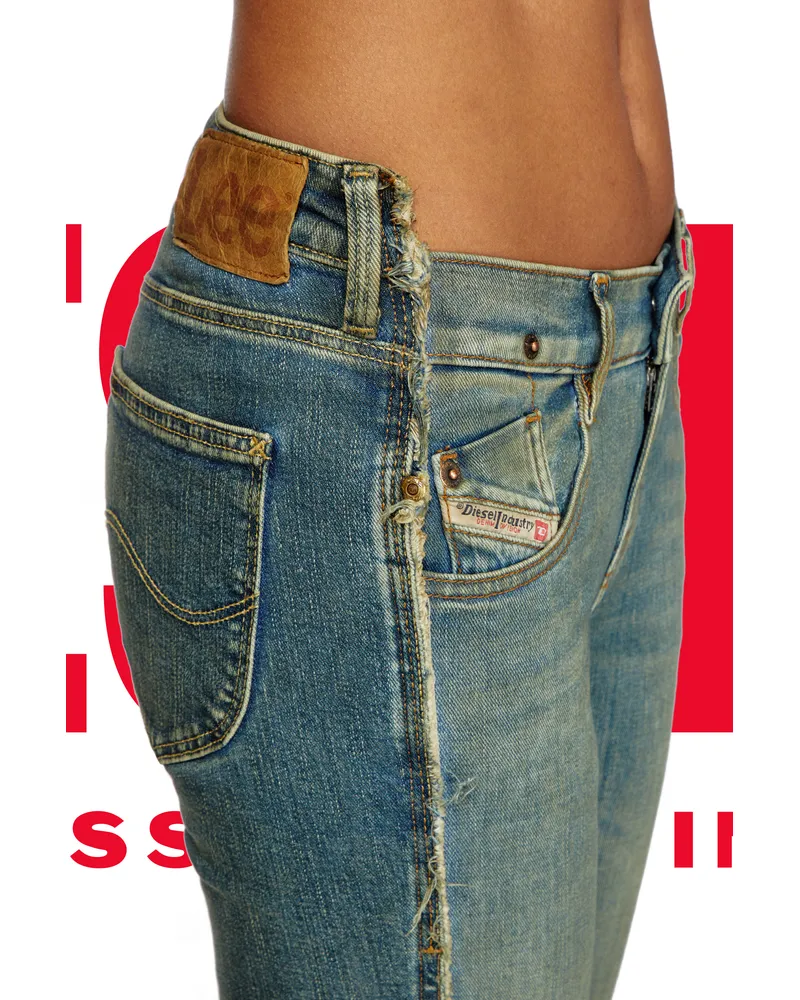 Diesel Regular Jeans - Dieseloves 01 - Jeans - Damen - Blau Blau
