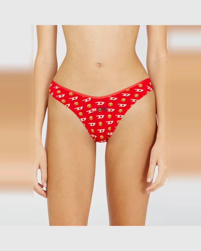 Diesel Dreierpack Hipster-Slips mit Weihnachtsmotiv - Panties - Damen 
