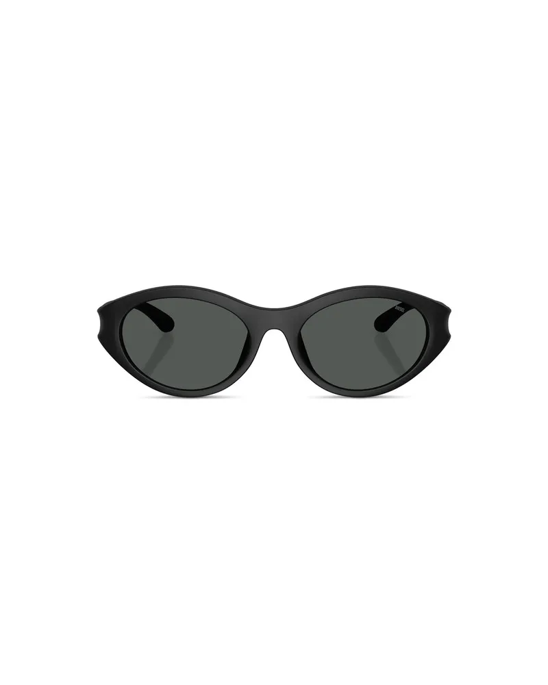 Diesel Ovaler Modell Brille - Sonnenbrille - Unisex - Schwarz Schwarz