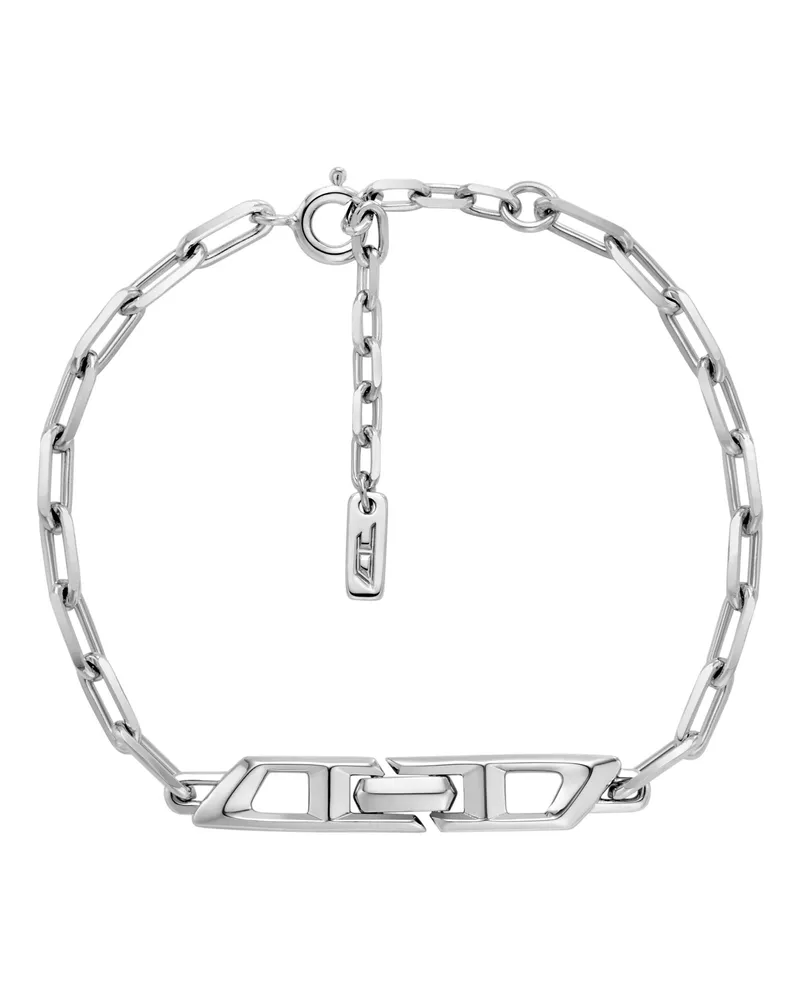 Diesel Armband aus sterlingsilber mit kette - Armbänder - Unisex - Silber Silber