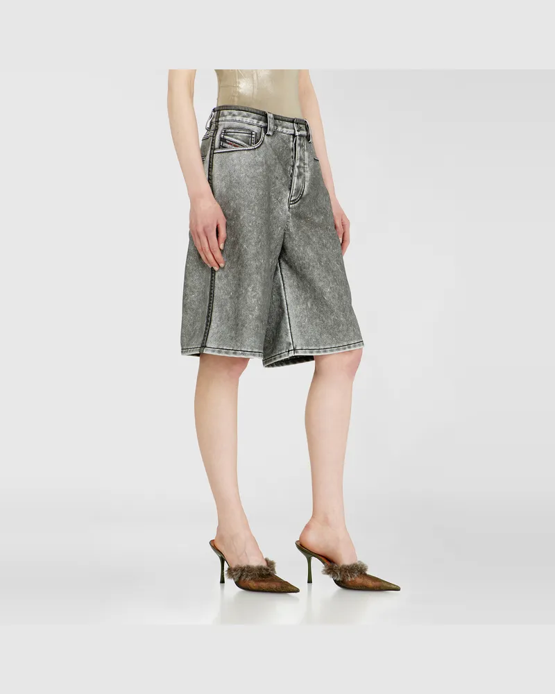 Diesel Bermudashorts aus PU - Hosen - Damen - Grau Grau