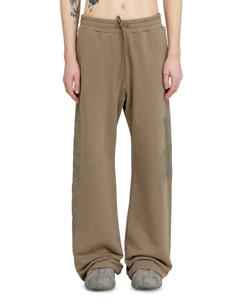 Diesel Behandelte Jogginghosen mit Logoprint - Hosen - Herren - Braun Braun