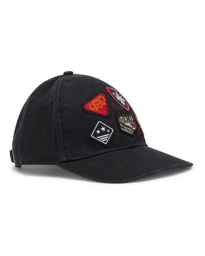 Diesel Baseballcap mit bestickten patches - Hüte - Herren - Schwarz Schwarz