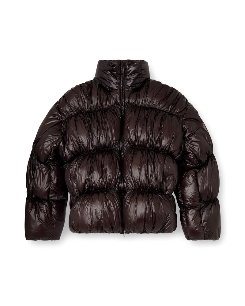 Diesel Daunen-Jacke mit Kapuze und Blaseneffekt - Winterjacken - Herren - Schwarz Schwarz