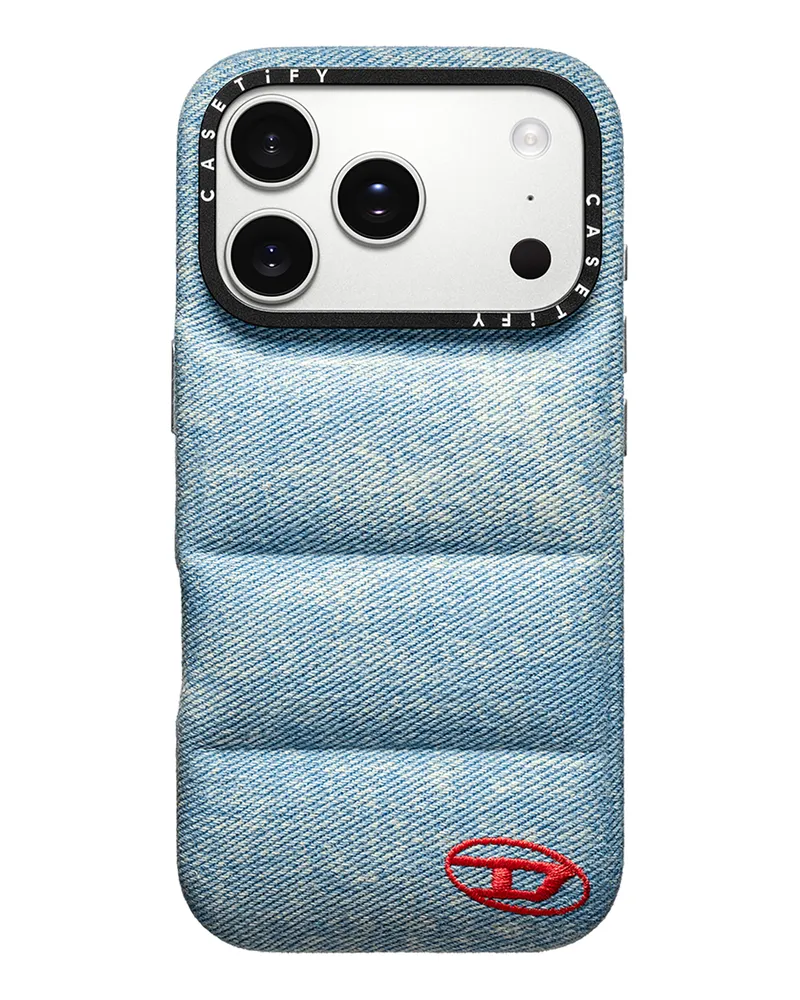 Diesel Puffer‑Hülle für iPhone 17 Pro Max - Schutzhüllen - Unisex - Blau Blau