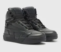 S-D-Ollie - High-Top-Sneaker aus Leder mit D-Logo - Sneakers - Herren - Schwarz