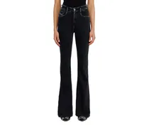 Bootcut Jeans High Waist 1973 D-Partt, Schwarz/Dunkelgrau, Reißverschluss