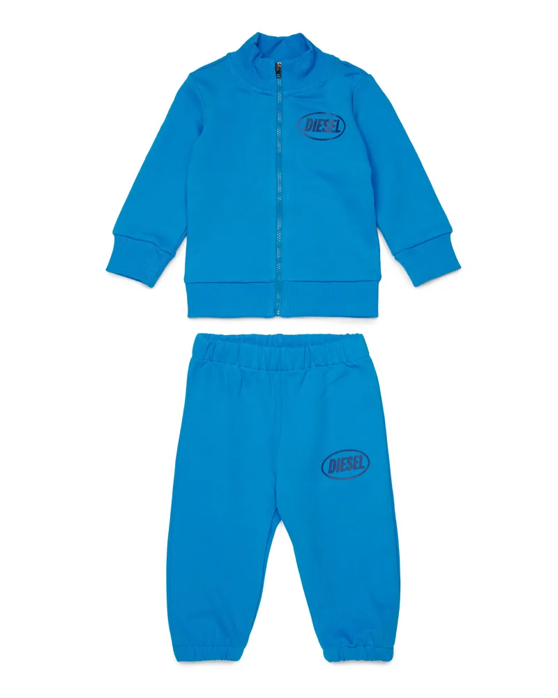 Diesel Sweat-Set mit Logoprint - Latzhosen - Unisex - Blau Blau