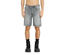 Denimshorts mit ausgefranstem Saum - Denim Kurze Hose - Herren - Grau
