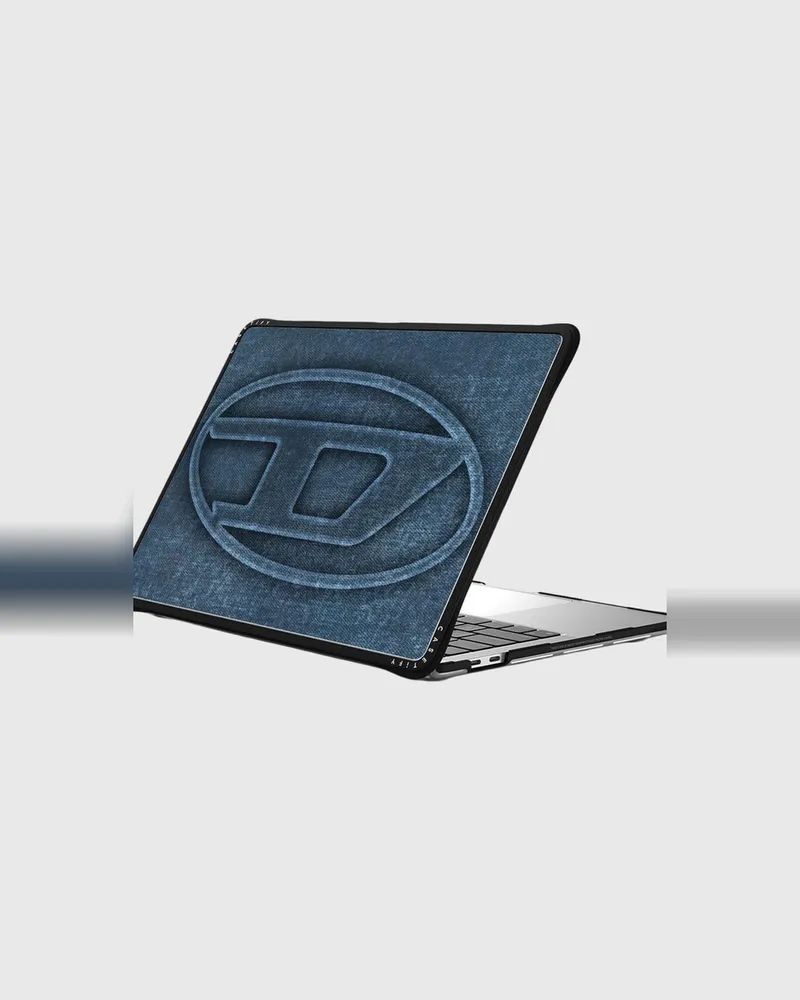 Diesel Oval D impact Hülle für MacBook 13" - Laptop- und Tablet-Hülle - Unisex - Blau Blau