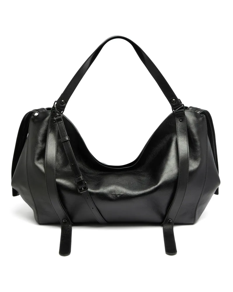 Diesel D-One-Duffle-bag aus Leder - Reisetaschen - Unisex - Schwarz Schwarz