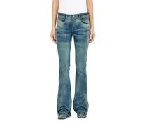 Bootcut Jeans Low Waist 1969 D-Ebbey, Mittelblau, Reißverschluss