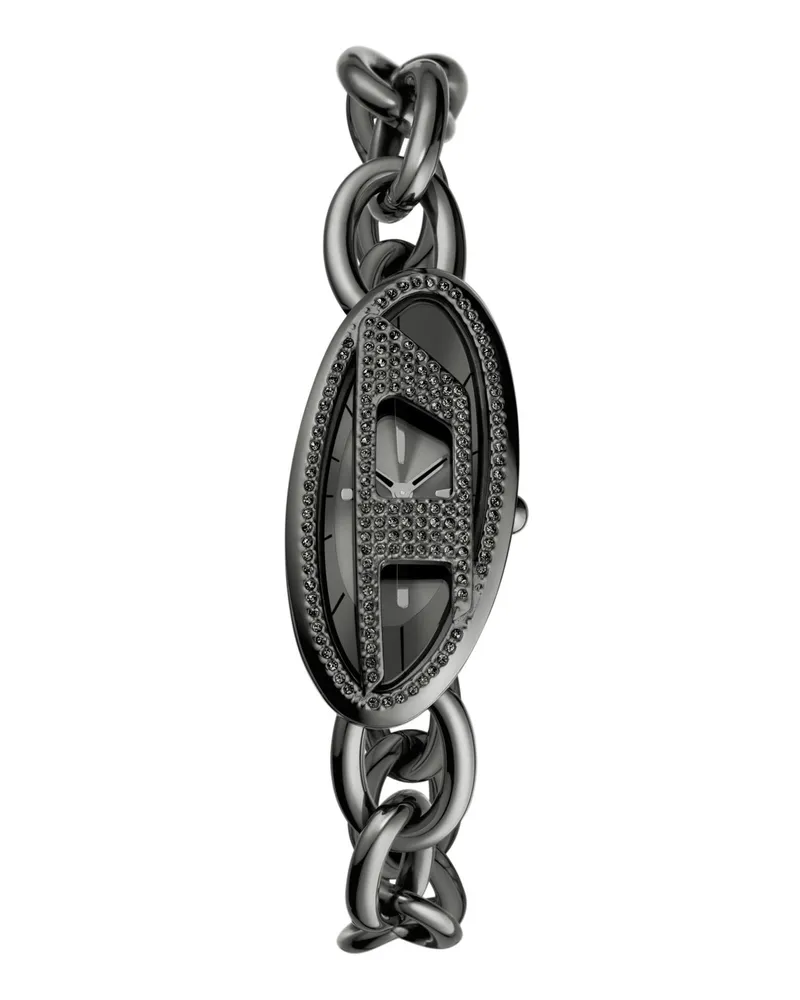 Diesel D-Era Armbanduhr aus Edelstahl mit zwei Zeigern - Uhren - Damen - Schwarz Schwarz