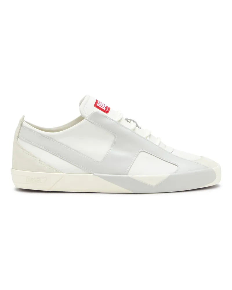 Diesel S-Slante-D-Sneaker aus Wildleder und Leder mit D-Logo - Sneakers - Herren - Bunt Bunt