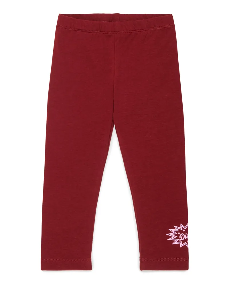 Diesel Leggings mit starburst Logo-Print - Hosen - Damen - Rot Rot