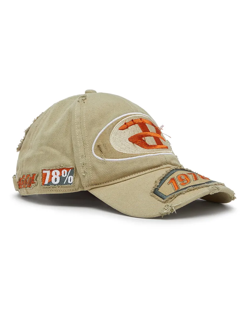 Diesel Basecap mit Strick-Aufnähern - Hüte - Herren - Braun Braun