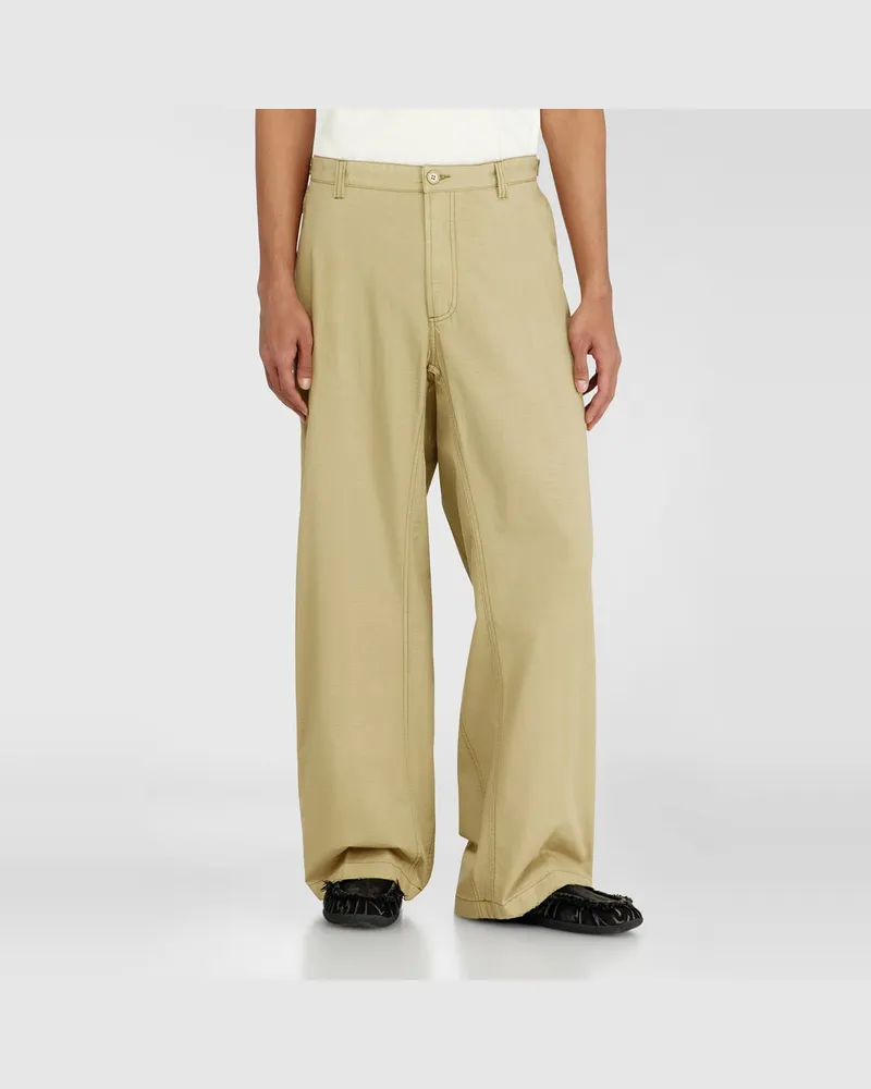 Diesel Baumwoll-Ripstop-Hose mit seitlichen Schnallen - Hosen - Herren - Beige Beige