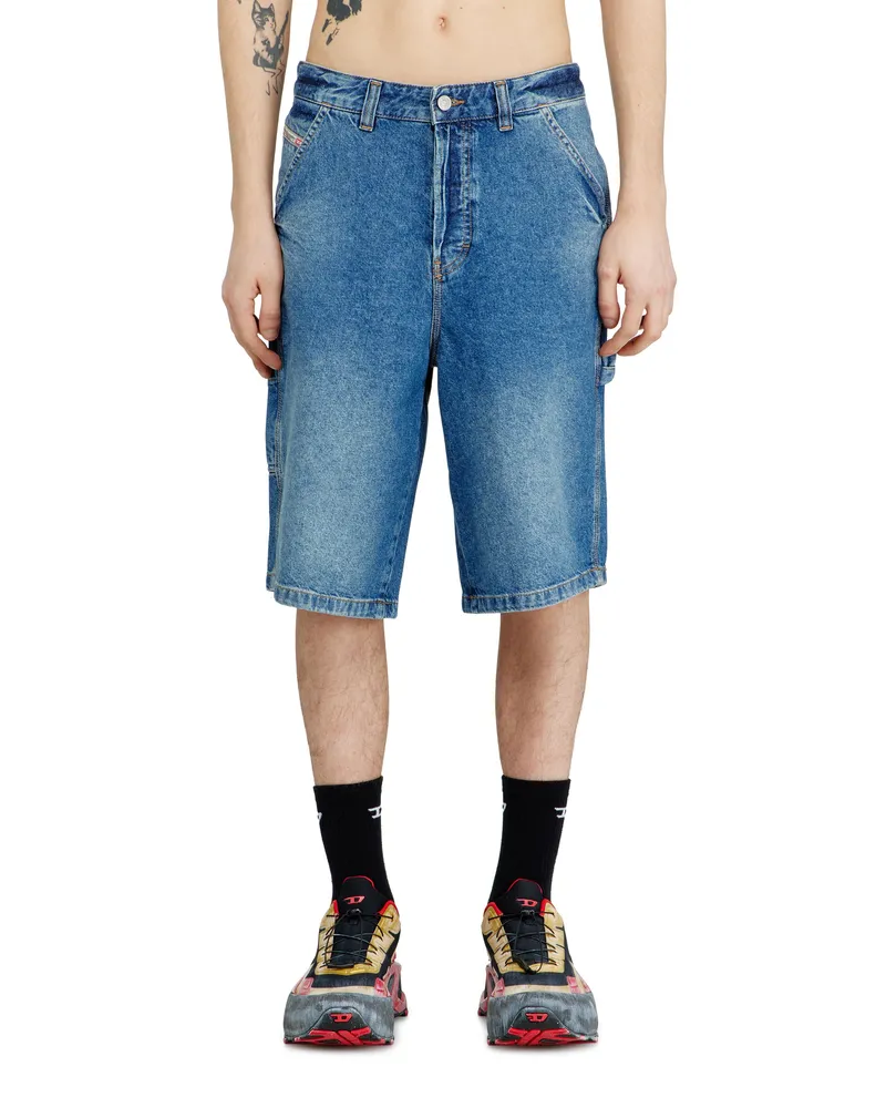 Diesel Utility-Jeansshorts im Utility-Stil - Denim Kurze Hose - Herren - Blau Blau