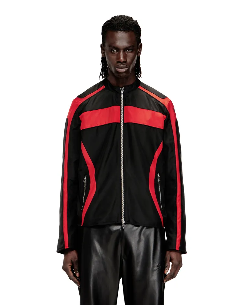 Diesel Bikerjacke im Colourblock-Design aus Canvas - Jacken - Herren - Bunt Bunt