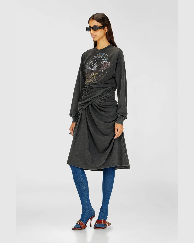 Diesel Sweatshirt-Kleid mit Konzertgrafiken - Kleider - Damen 