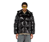 Daunen-Steppjacke mit abnehmbarer Kapuze - Winterjacken - Herren - Schwarz