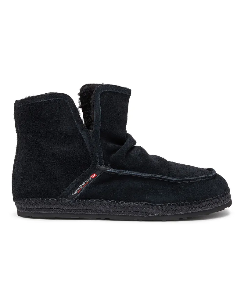 Diesel D-Lukas - Stiefeletten aus Leder mit Innenfutter - Stiefel - Herren - Schwarz Schwarz