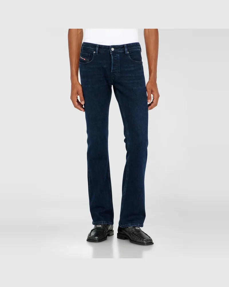 Diesel Bootcut Jeans Low Waist 2007 Zatiny, Dunkelblau, Knopfverschluss Blau
