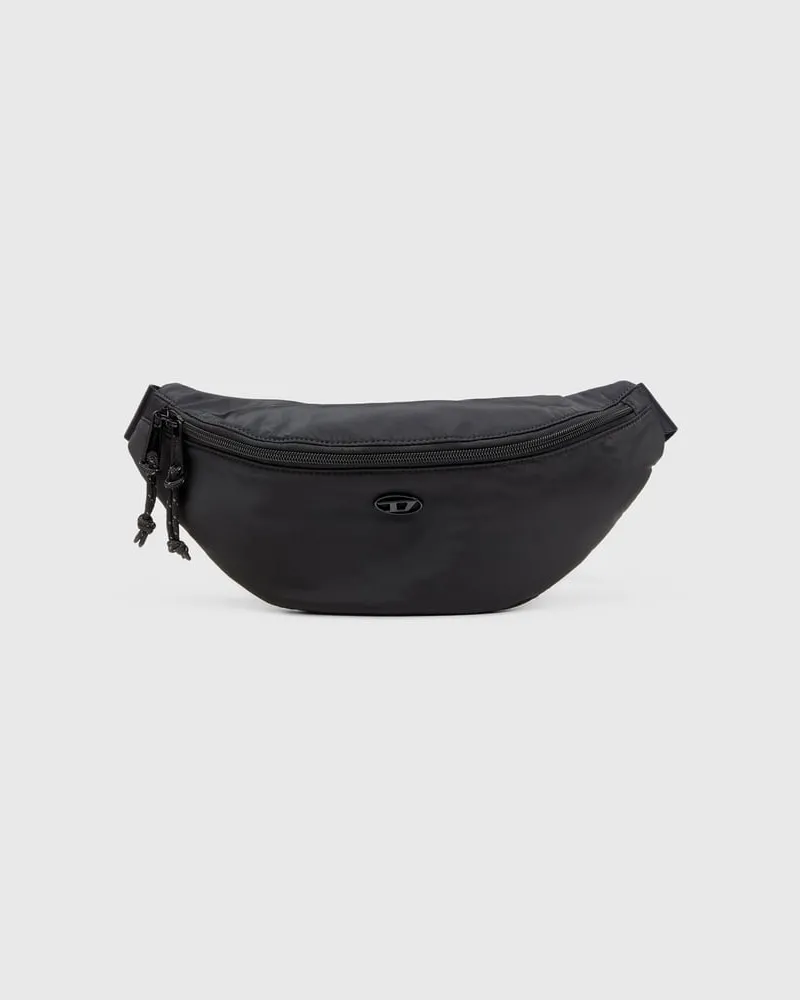 Diesel D-Pack-Gürteltasche aus Satin-Touch-Stoff - Schultertaschen - Herren - Schwarz Schwarz