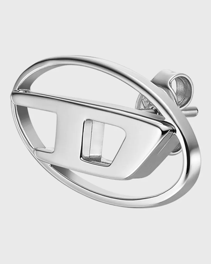 Diesel Ohrstecker aus Edelstahl - Ohrringe - Unisex - Silber Silber