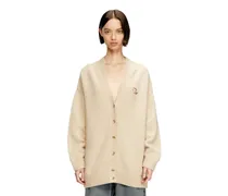 Cardigan aus Woll- und Alpakamischung - Strickwaren - Damen - Beige