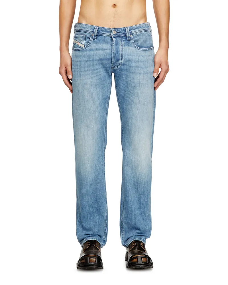 Diesel Regular Jeans Low Waist 1985 Larkee, Hellblau, Knopfverschluss Blau