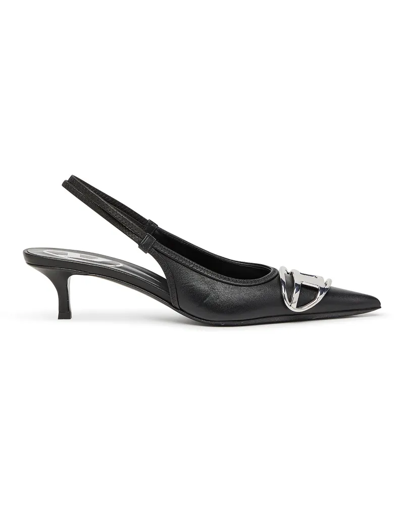 Diesel D-Venus-Slingback-Pumps aus Nappa-Leder - Pumps - Damen - Schwarz Schwarz